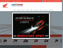 Tablet Screenshot of aadhihonda.com